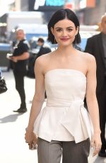 LUCY HALE Out at Times Square in New York 04/18/2017