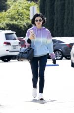 LUCY HALE Out for Coffee in Los Angeles 04/25/2017