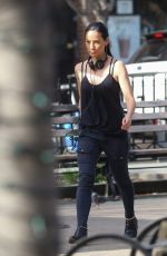 LUCY LIU on the Set of Elementary in West Village 04/11/2017