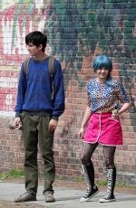 MAISIE WILLIAMS on the Set of Departures in Upstate New York 04/27/2017