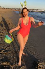 MAITLAND WARD on the Set of Easter Themed Photoshoot in Long Beach 04/15/2017
