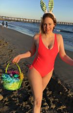 MAITLAND WARD on the Set of Easter Themed Photoshoot in Long Beach 04/15/2017