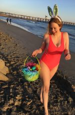 MAITLAND WARD on the Set of Easter Themed Photoshoot in Long Beach 04/15/2017