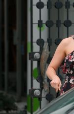 MANDY MOORE Leaves Balayage By Nancy Braun Beauty Salon in Beverly Hills 04/07/2017