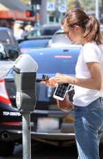 MARGARET QUALLEY in Jeasn Out in Beverly Hills 04/05/2017