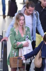 MARGOT ROBBIE and Tom Ackerley at  JFK Airport in New York 04/23/2017