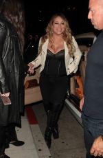 MARIAH CAREY Out for Dinner in Beverly Hills 04/28/2017