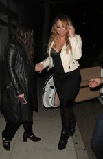 MARIAH CAREY Out for Dinner in Beverly Hills 04/28/2017