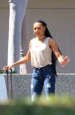 MELANIE BROWN Arrives at a Studio in Inglewood 04/13/2017