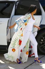 MELANIE BROWN Arrives at Brazillian Blowout Salon in Beverly Hills 04/15/2017