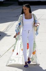 MELANIE BROWN Arrives at Brazillian Blowout Salon in Beverly Hills 04/15/2017