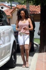 MELANIE BROWN Arrives at Her House That is up for Sale in Los Angeles 04/27/2017