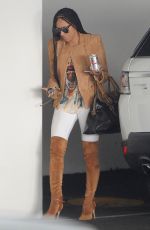 MELANIE BROWN in Over the Knee Boots Out in Los Angeles 04/10/2017