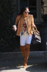 MELANIE BROWN in Over the Knee Boots Out in Los Angeles 04/10/2017