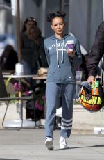 MELANIE BROWN Out for Coffee in Beverly Hills 03/31/2017