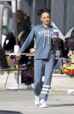 MELANIE BROWN Out for Coffee in Beverly Hills 03/31/2017