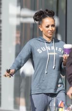 MELANIE BROWN Out for Coffee in Beverly Hills 03/31/2017