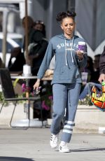 MELANIE BROWN Out for Coffee in Beverly Hills 03/31/2017