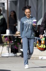 MELANIE BROWN Out for Coffee in Beverly Hills 03/31/2017