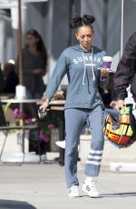 MELANIE BROWN Out for Coffee in Beverly Hills 03/31/2017