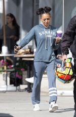 MELANIE BROWN Out for Coffee in Beverly Hills 03/31/2017