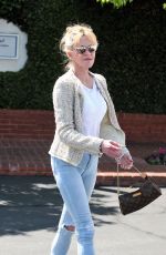 MELANIE GRIFFITH Shopping at Fred Segal in Los Angeles 04/10/2017