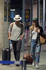 MELISSA BENOIST and Chris Wood Arriving in Vancouver 03/29/2017