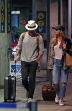 MELISSA BENOIST and Chris Wood Arriving in Vancouver 03/29/2017