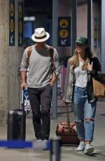 MELISSA BENOIST and Chris Wood Arriving in Vancouver 03/29/2017