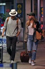 MELISSA BENOIST and Chris Wood Arriving in Vancouver 03/29/2017