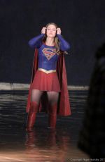 MELISSA BENOIST on the Set of 