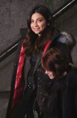 MELISSA BENOIST on the Set of Supergirl in Vancouver 04/27/2017