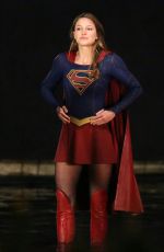MELISSA BENOIST on the Set of Supergirl in Vancouver 04/27/2017