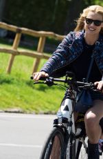 MICHELLE HUNZIKER at a Park in Bergamo 04/29/2017