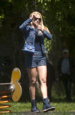 MICHELLE HUNZIKER at a Park in Bergamo 04/29/2017