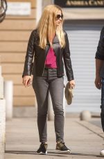 MICHELLE HUNZIKER Out in Milan 04/102/2017