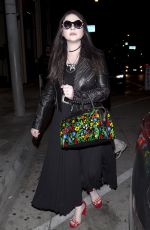 MICHELLE TRACHTENBERG Leaves Catch LA Restaurant in West Hollywood 04/13/2017