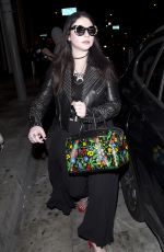 MICHELLE TRACHTENBERG Leaves Catch LA Restaurant in West Hollywood 04/13/2017