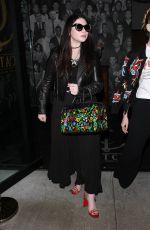 MICHELLE TRACHTENBERG Leaves Catch LA Restaurant in West Hollywood 04/13/2017