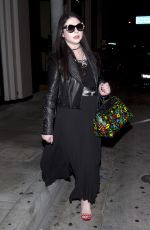 MICHELLE TRACHTENBERG Leaves Catch LA Restaurant in West Hollywood 04/13/2017