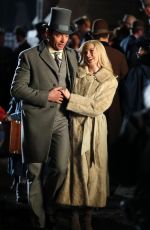 MICHELLE WILLIAMS and Hugh Jackman on the Set of The Greatest Showman 04/06/2017