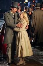 MICHELLE WILLIAMS and Hugh Jackman on the Set of The Greatest Showman 04/06/2017