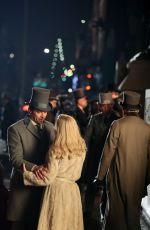 MICHELLE WILLIAMS and Hugh Jackman on the Set of The Greatest Showman 04/06/2017