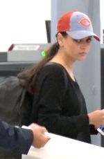 MILA KUNIS at Los Angeles International Airport 04/14/2017