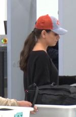 MILA KUNIS at Los Angeles International Airport 04/14/2017