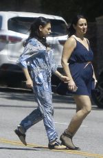 MILA KUNIS Heading to a Baby Shower in West Hollywood 04/02/2017