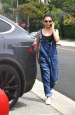 MILA KUNIS Out and About in Beverly Hills 04/27/2017