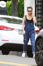 MILA KUNIS Out and About in Beverly Hills 04/27/2017