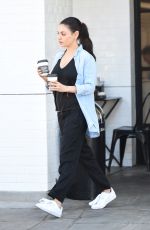 MILA KUNIS Out and About in Los Angeles 04/29/2017