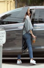 MILA KUNIS Out for Lunch in Studio City 04/11/2017